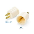 thumbnail image 3 of Cable Matters UL Listed 2-Pack AC Outlet to Light Bulb Socket Adapter, Lightbulb Plug, 3 of 5