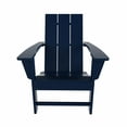 thumbnail image 2 of WestinTrends Ashore Modern Farmhouse Outdoor Folding Adirondack Chair, Navy Blue, 2 of 9