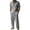 Dark Gray_001, variant on Linen 2 Piece Sets Men Casual Short Sleeve Lapel Button-Up T Shirts Loose Fit Pants 2026 New Fashion Vacation Beach Boho Clothes Navy M