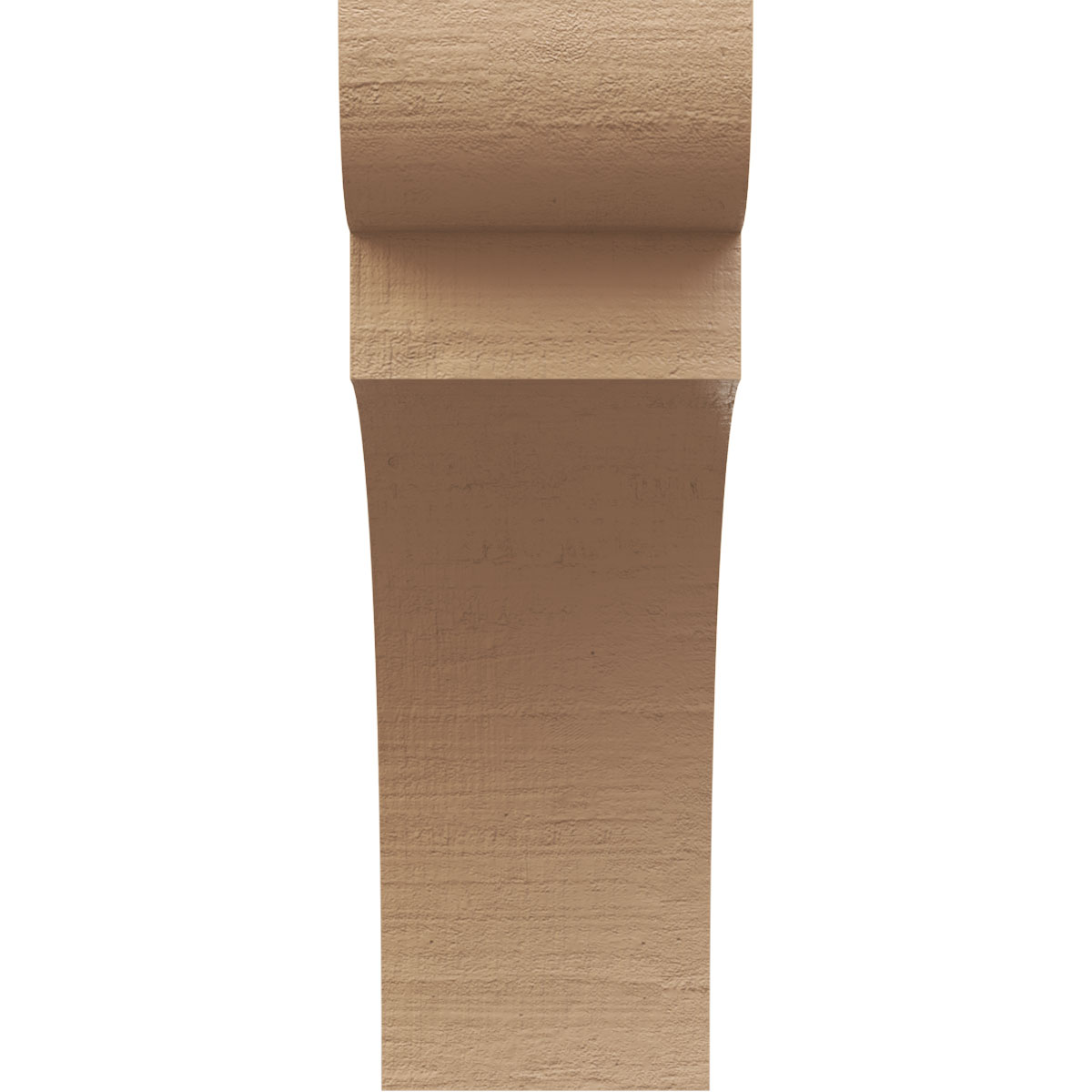 10"W x 20"D x 30"H Classic Yorktown Rough Cedar Woodgrain TimberThane Corbel, Primed Tan