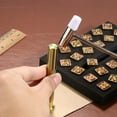 thumbnail image 4 of Juego de Sellos Letras Del Alfabeto Kuymtek 26 Uds Herramientas de Cuero Y metal, 4 of 8
