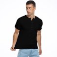 thumbnail image 5 of HAOMEILI Men's Henley Shirts Short/Long Sleeve Button T-Shirt Lightweight Fashion Casual Pullover Shirt, 5 of 6