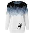thumbnail image 3 of 2023 Chandail en Molleton de Noël pour Femmes en Liquidation Mode Imprimé de Noël Manches Longues Blouse Col Rond Chandail Décontracté, 3 of 4
