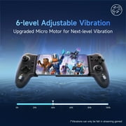 BROUJOY (Bluetooth Version) Mobile Gaming Controller for IOS/Android/Switch, Phone Controller with Mechanical Button,Hall Joystick & Trigger