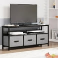 DSstyles 55Inch TV Stand, Bedroom Television Stand with Storage