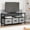 Black Board+Grey Drawer, variant on M optimized Dresser TV Stand, Entertainment Center with Storage, TV Stand for Bedroom Small TV Stand Dresser with Drawers and Shelves, TV & Media Console Table Furniture for Living Room