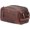 1 Zip Classic Dark Brown, variant on Travel Toiletry Bag - Leather Dopp Kit for Men & Women with Water-Resistant Lining & Spacious Zippered Organizer