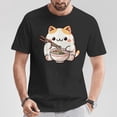 thumbnail image 2 of Neko Cat Ramen Anime Kawaii T-Shirt – Cute Japanese Cat and Ramen Graphic Tee, Adorable Kawaii Style Apparel, Fun Anime Lover Shirt for Men and Women, Perfect Gift for Otaku and Cat Fans, 2 of 3