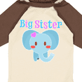 thumbnail image 4 of Inktastic Big Sister elephant Girls Long Sleeve Baby Bodysuit, 4 of 5