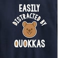 thumbnail image 3 of Instant Message - Easily Distracted By Quokkas - Toddler & Youth Crewneck Fleece Sweatshirt, 3 of 6