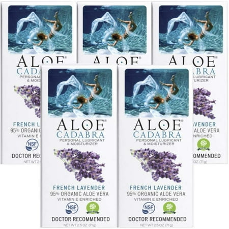 Aloe Cadabra Natural Personal Lube Edible Vegan French Lavender 2.5 oz 5