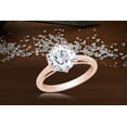 thumbnail image 6 of 1 1/5 Cttw 7MM Round Cut Lab Created Moissanite Diamond Solitaire Engagement Ring For Women In 14K Rose Gold Over Sterling Silver(G-H Color, VVS1 Clarity, 1.20 Cttw)-6, 6 of 7