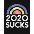 thumbnail image 2 of 2020 Sucks Shirt Funny Quarantine Graphic Rainbow Women T-Shirt XX-Large Gray, 2 of 6