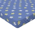 thumbnail image 2 of Ambesonne Floral Fitted Sheet, Small Spring Daisies, Twin XL Size, Pale Yellow Violet Blue, 2 of 3