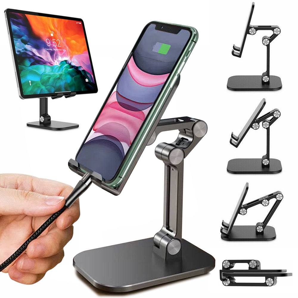 Cell Phone Stand, Angle Adjustable Phone Holder Cradle for Desk, Stable