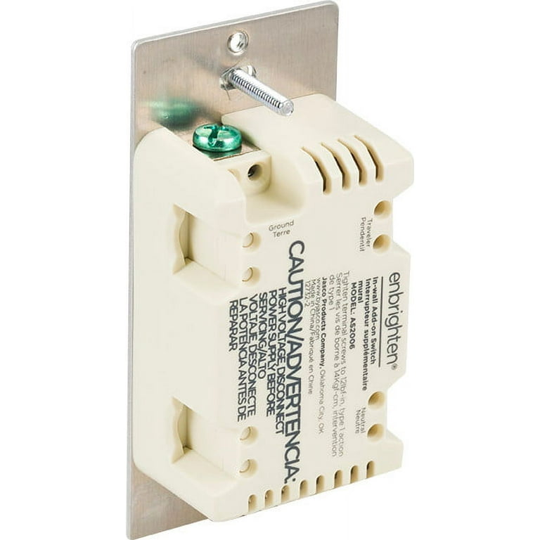 WHITE-GLINT C01-GAEA2個セット Enbrighten Almond Add-On Switch, QuickFit & SimpleWire