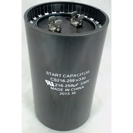 CS216 259X330 Start Capacitor Round 216 259 Mfd 330 Volt