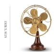 thumbnail image 2 of BotaniNest Decorative Desktop Fan Ornament — Modern Mini Fan Desk Ornament For Home Unique Desktop Figurine With Quiet Design For Desktop Display, 2 of 2