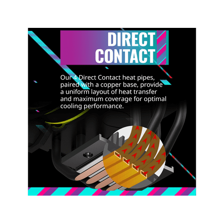 Cooler Master - Hyper 212 Halo 120mm CPU Cooling Fan with Gen 2 RGB Lighting - Black Edition