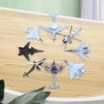 thumbnail image 3 of 8x Simulación 4D Fighter DIY Montado Avión Decoración Modelo Colección Puzzle Figura Modelo Coleccionables Recuerdo Adornos para el hogar Zulema Avión de combate, 3 of 8