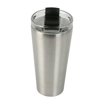 Mainstays 20oz (20 Fluid Ounces) Double Wall Vacuum Sealed Stainless Steel Tumbler Silver