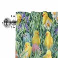 thumbnail image 2 of Valances for Windows Watercolor Chicken Easter Eggs Rod Pocket Short Curtain for Bathroom Living Room Bedroom Spring Flowers Grasses 1 Panel 42x12in, 2 of 9