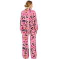 thumbnail image 2 of SCRAWLGOD Valentine's Day Decor Heart Love Dachshund Print Dark Pink Women's 2 Piece Outfits Lounge Set Oversized Turtleneck Sweatshirt Wide Leg Sweatpants Set Sweatsuit Comfortable Tracksuit, S, 2 of 7