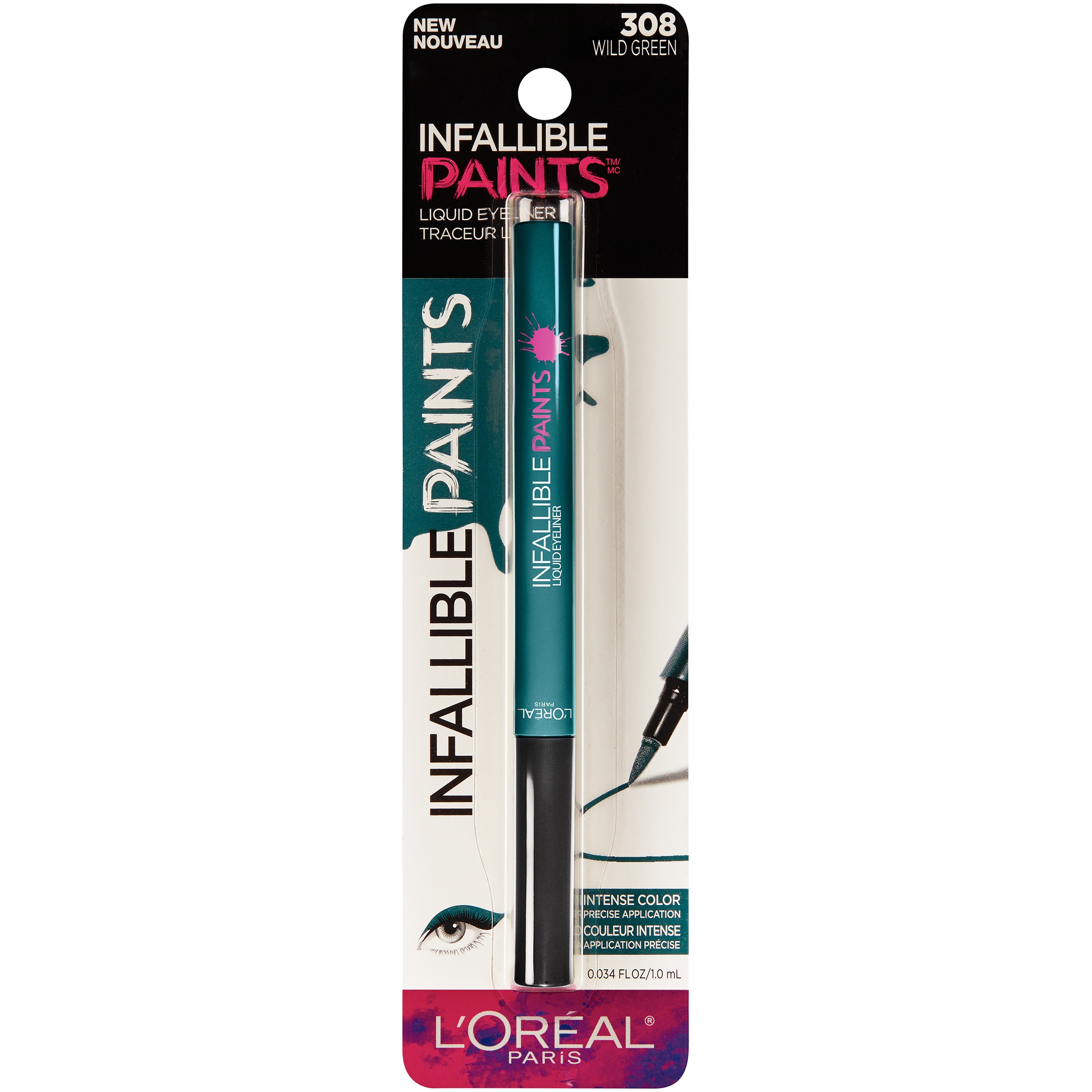 L'Oreal Paris Infallible Paints Eyeliner, Wild Green - image 3 of 7