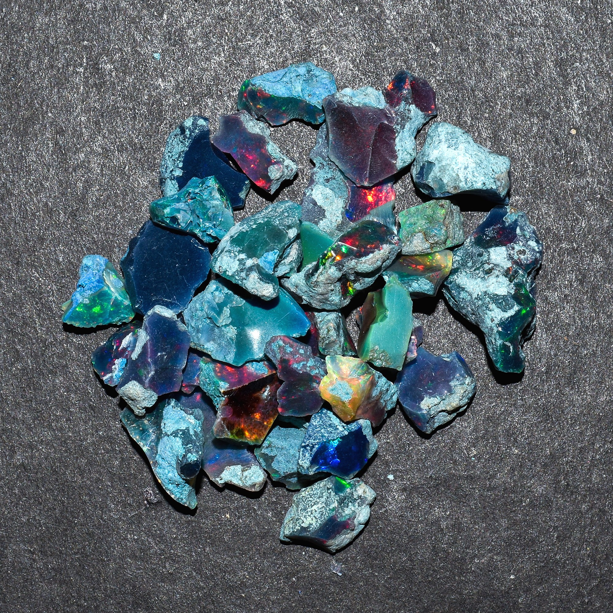 Raw Piece Natural Rough Gemstone Rocks 1 x Blue Aragonite Crystal 