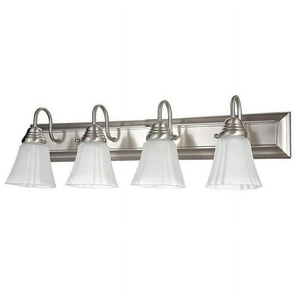 Miseno FLVL1034BN 60W 4-Light Vanity Fixture, Brushed Nickel