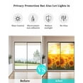 thumbnail image 4 of Window Privacy Film Summer Sunflowers Stained Glass Window Film Decorative Sun Block Window Cover Farmhouse Botanical Floral Sunset Window Clings Static Adhesive Sticker for Bathroom 23.6"x59", 4 of 7