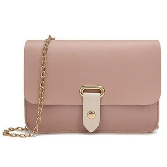 Fashion Women's Hand Bag Korean Style Beach Bag Women's -Body Bag Small Flap Bag Pink