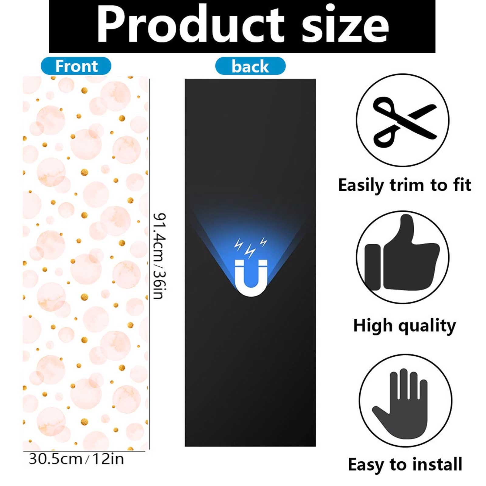 Donemore Locker Decoration Magnetic Stickers School Locker Color Decorative Stickers Fridge Magnets Waterproof Locker Magnets Classroom Home Supplies