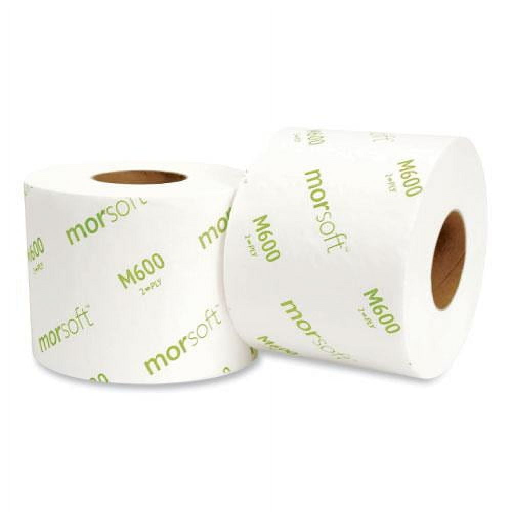 Morcon Paper Morsoft Millennium Toilet Paper, 2-Ply, 600 Sheets/Roll, 48 Rolls/Carton -MORM600