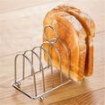 thumbnail image 3 of Slices Toasted Bread Rack Bread Holder Serving Dining Stand Stainless Steel, 3 of 11