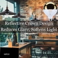 thumbnail image 2 of Satco S12546 G40 LED Gold Crown Globe Light Bulbs 8W 120V 2700K E26 Medium Base Dimmable (6 Pack), 2 of 11