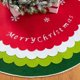 thumbnail image 4 of Falda de árbol del alfabeto inglés de Navidad, decoración inferior de árbol de Navidad exquisita, verde, Feliz Navidad, decoración del hogar, 100CM, 2023, 4 of 4