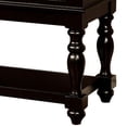 thumbnail image 4 of Fritz 52 Inch Server 2 Cabinets 2 Drawers Black Oak Brown Turned Legs, 4 of 5