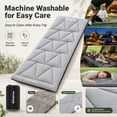 thumbnail image 5 of KingCamp Cot Mattress Pad-Cot Pads for Camping, Portable Cot Mattress Topper, Camping Mat Sleeping Pad, 75"x30" Cotton Quilted Pads for Camp Cots/RV Bunk, 5 of 8