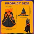 thumbnail image 2 of (Con sombrero)Disfraz de Halloween para mascotas,Disfraz de mascota de Halloween,Capa de Halloween para mascotas,Disfraz de perro gato,Para fiesta de Halloween de cachorro de gato,Disfraz de fiesta, 2 of 5