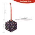 thumbnail image 3 of Cauagu Colorful Birds Pattern Acrylic Christmas Pendant,1-Pack Christmas Ornaments Xmas Tree Decor Christmas Décor with Ribbon Cute Tree Hanging for Party Favors-Hexagon, 3 of 7