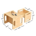 thumbnail image 3 of Juego de mesa y silla Montessori para niños OOOK para 1 a 3 años, 3 of 9