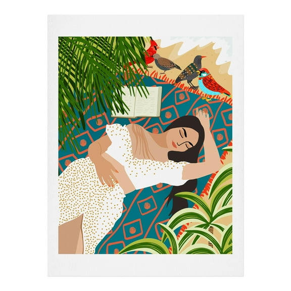 Society6 Beach Read Sleep Repeat by 83 Oranges Art Print