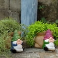 thumbnail image 6 of Taicans Gnome Planter, Whimsical Resin Garden Decor with Drainage Hole, Unique Indoor Outdoor Planter Pot for Succulents, Gift for Garden Lovers,5in, 6 of 6