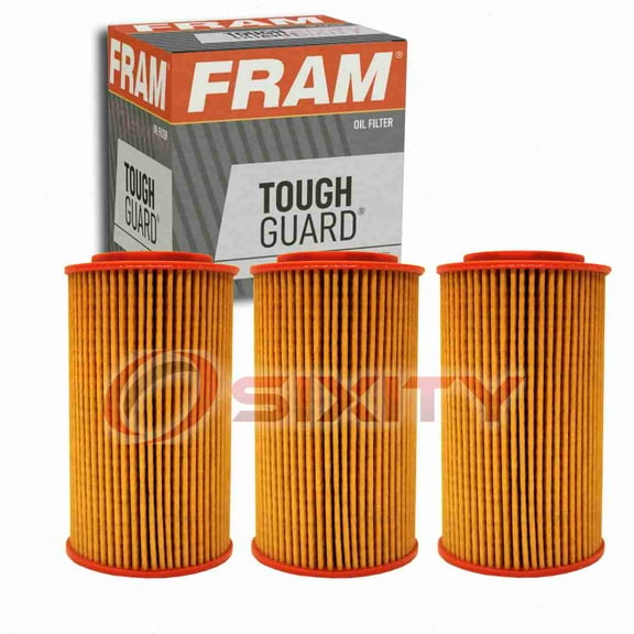 3 pc FRAM TG9999 Tough Guard Engine Oil Filters for 155241-CS 598698C1 84148A 85353-1081 F-7321-P5 HF6007 L675 P-2627 PF2134 S62427 Oil Change Lubricant Filters Fits select: 2006-2010 HYUNDAI SONATA