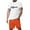 Orange, variant on Summer Outfits for Men Color Block Shirts and Shorts Set Regular Fit Sport Suits Casual Going Out Outfits Orange,S