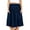Dark Blue, variant on LEBONYARD Ruffled Skirt in Cotton,Women's Summer Solid Color Skirt Dark Blue M