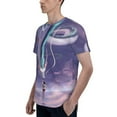 thumbnail image 6 of Spirited Away Shirt 3d Printed T Shirt Crewneck Short Sleeve Top Tees For Mens, 6 of 6
