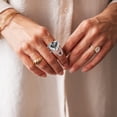 thumbnail image 2 of Anillo abierto ajustable con forma de corazón roto, cadena para el dedo, anillo para mujer, joyería, 2 of 7