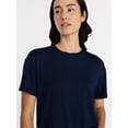 thumbnail image 5 of Time and Tru Women's Tunic Tee with Short Sleeves, Sizes XS-XXXL, 5 of 6